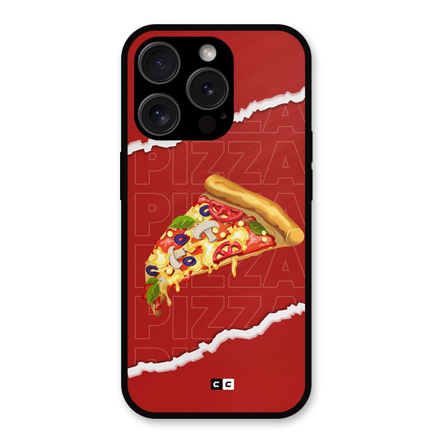 Pizza Lover Metal Back Case for iPhone 15 Pro