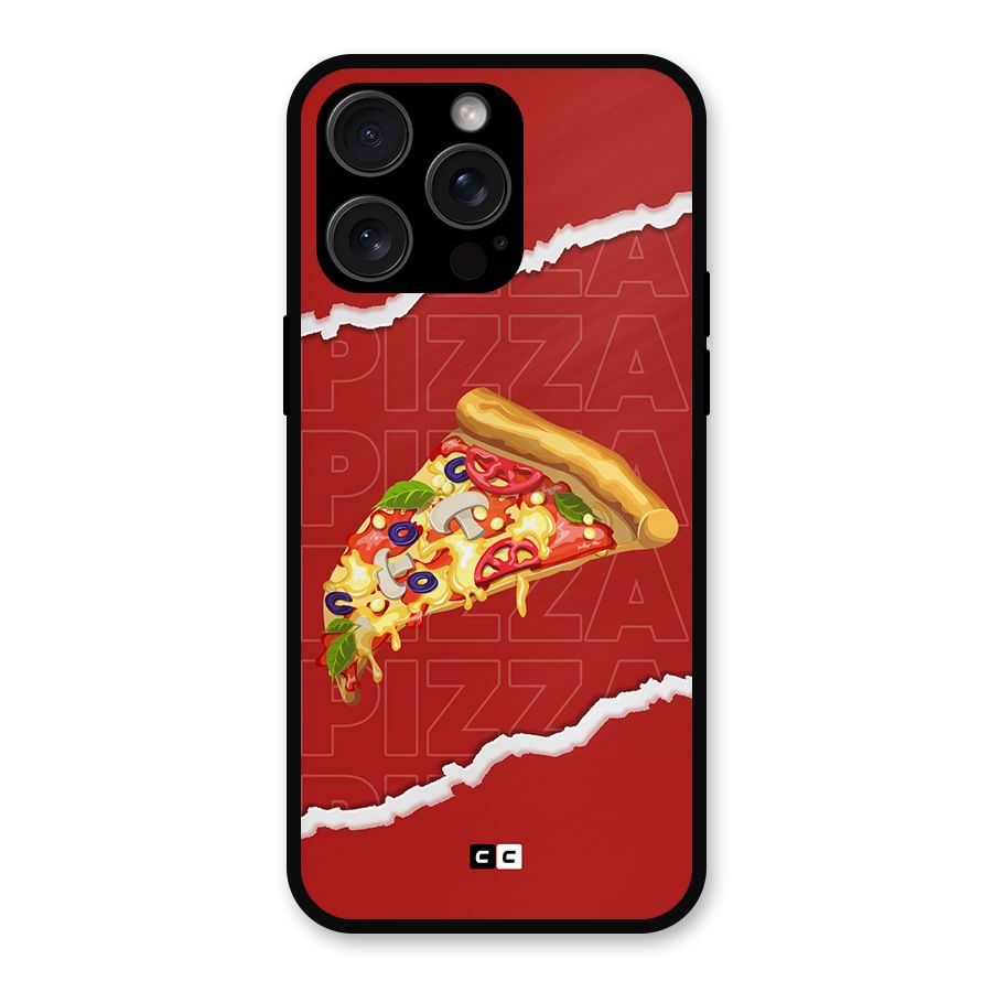 Pizza Lover Metal Back Case for iPhone 15 Pro Max