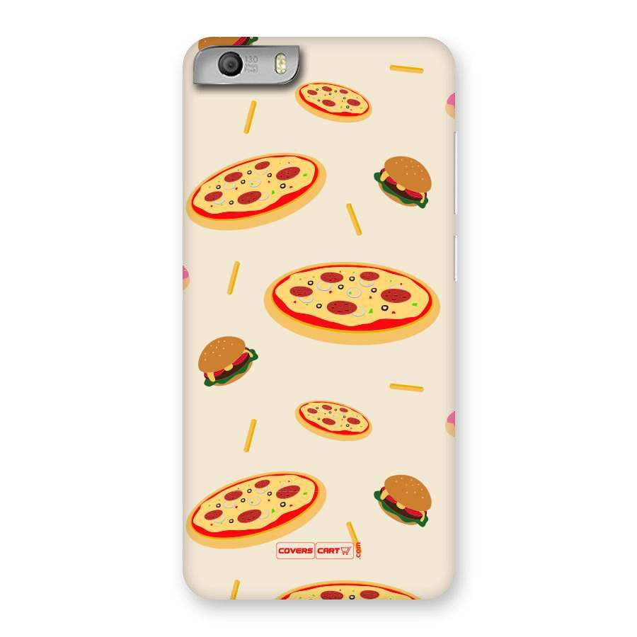 Pizza and Burger Love Back Case for Micromax Canvas Knight 2