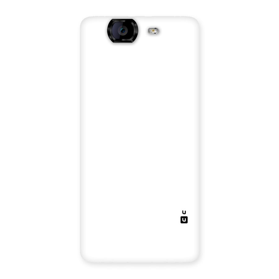 Plain White Back Case for Canvas Knight A350