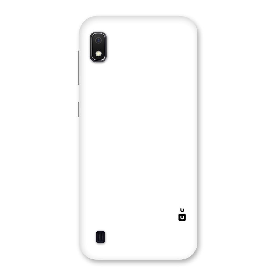 Plain White Back Case for Galaxy A10