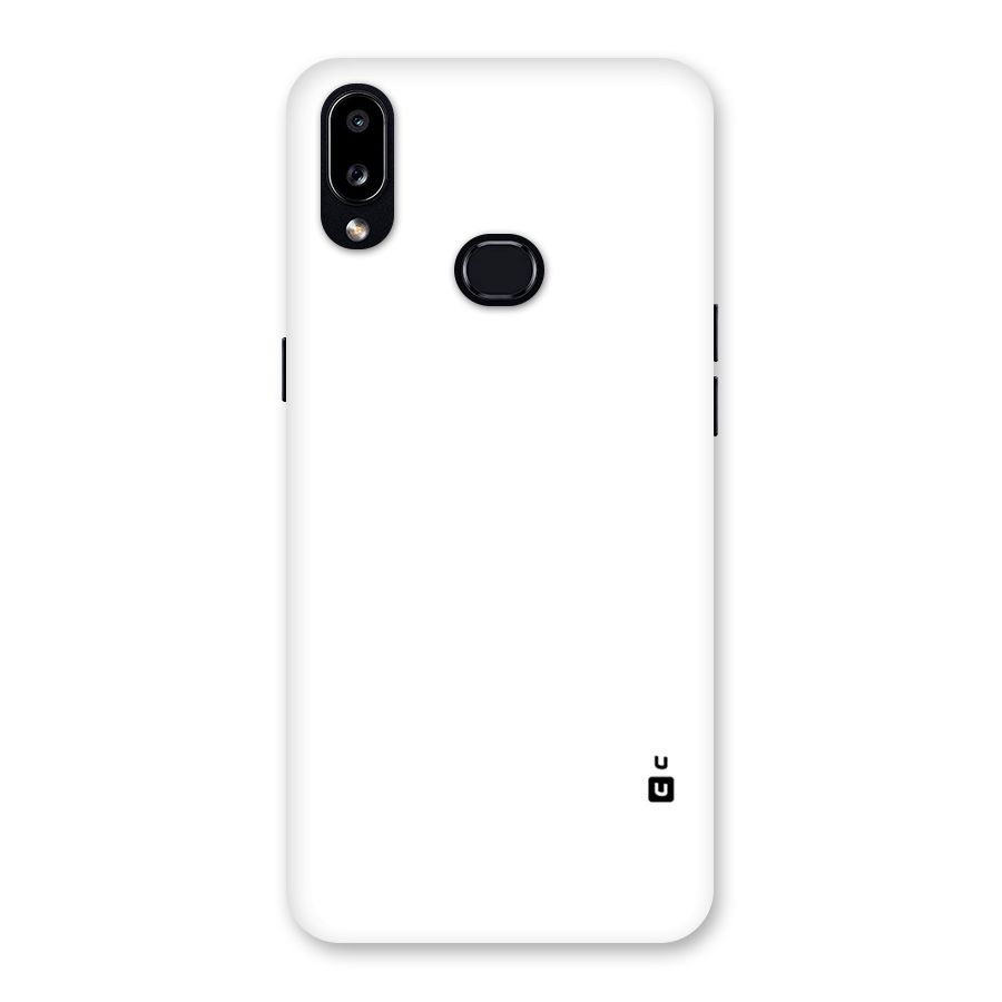 Plain White Back Case for Galaxy A10s