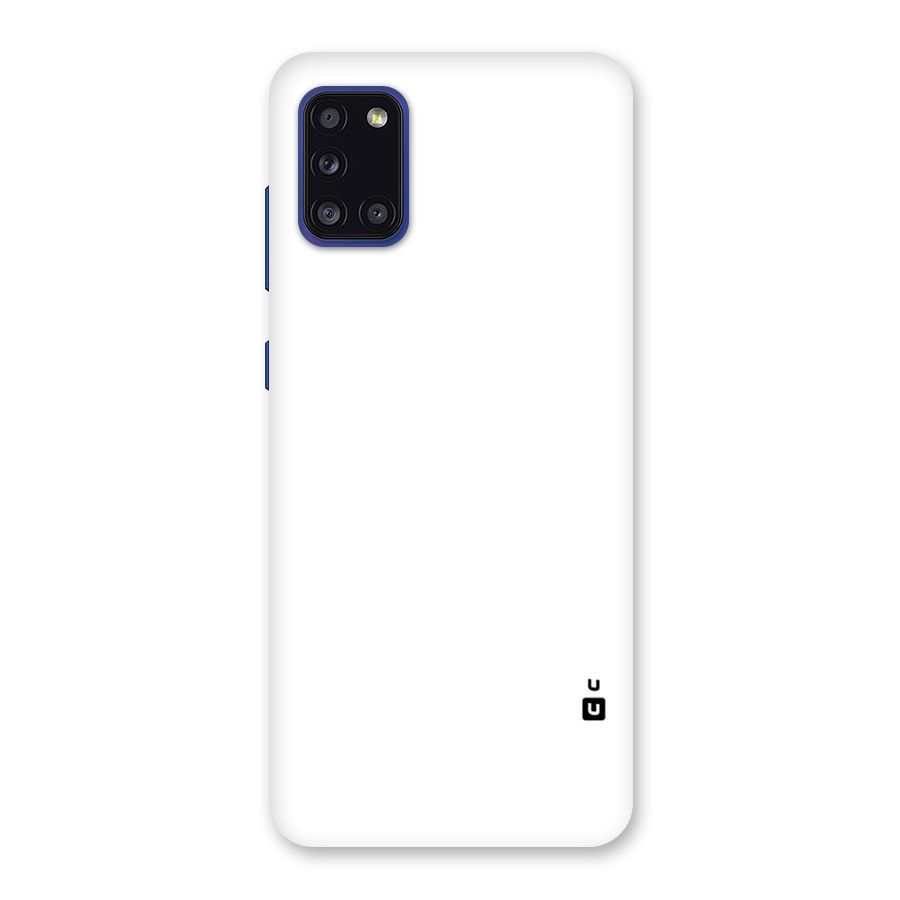 Plain White Back Case for Galaxy A31