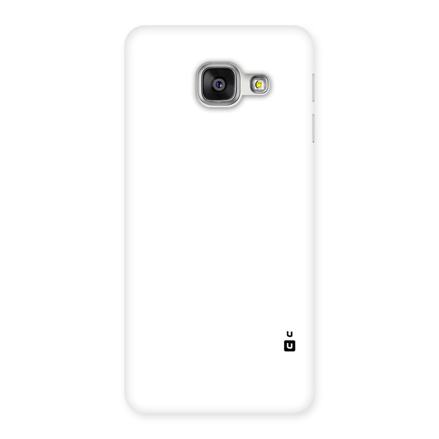 Plain White Back Case for Galaxy A3 2016