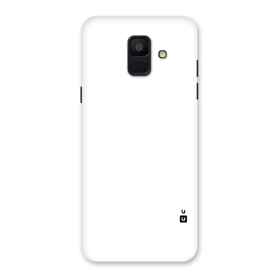 Plain White Back Case for Galaxy A6 (2018)