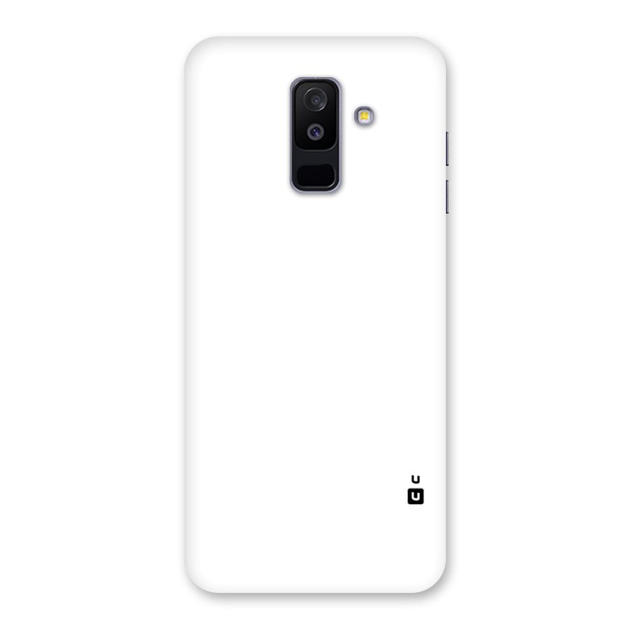 Plain White Back Case for Galaxy A6 Plus