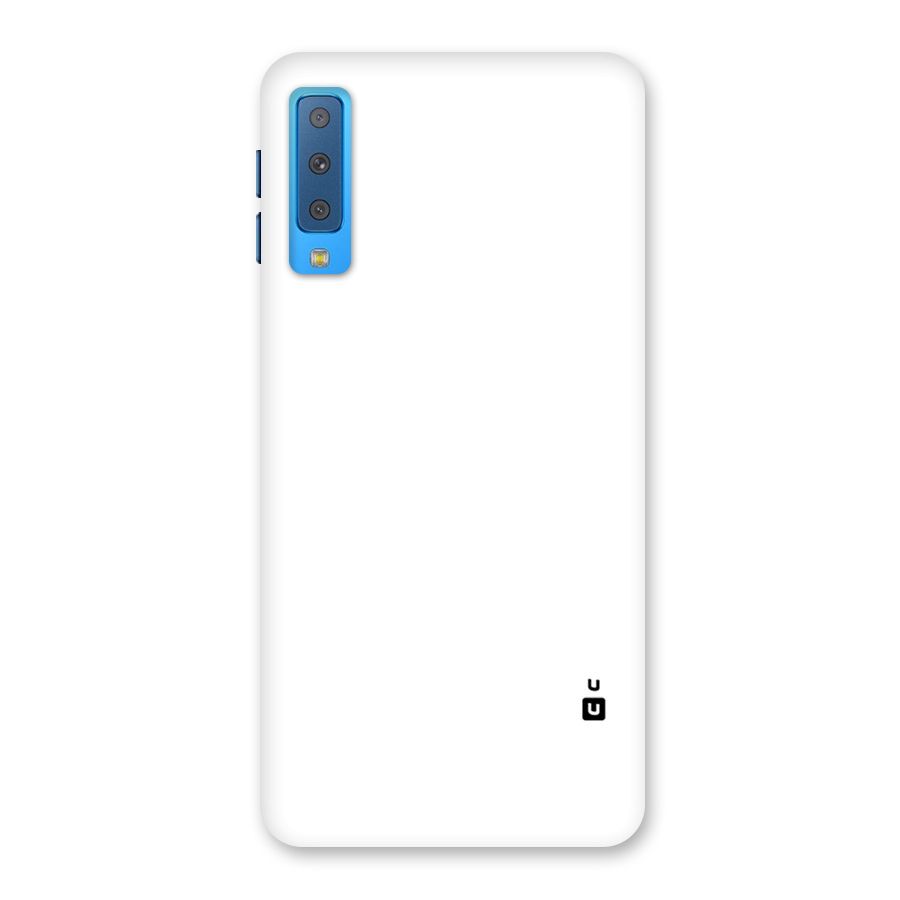 Plain White Back Case for Galaxy A7 (2018)