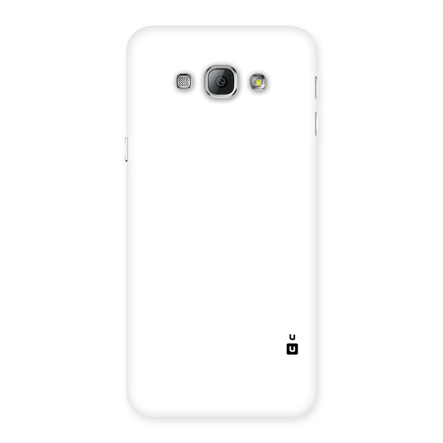 Plain White Back Case for Galaxy A8