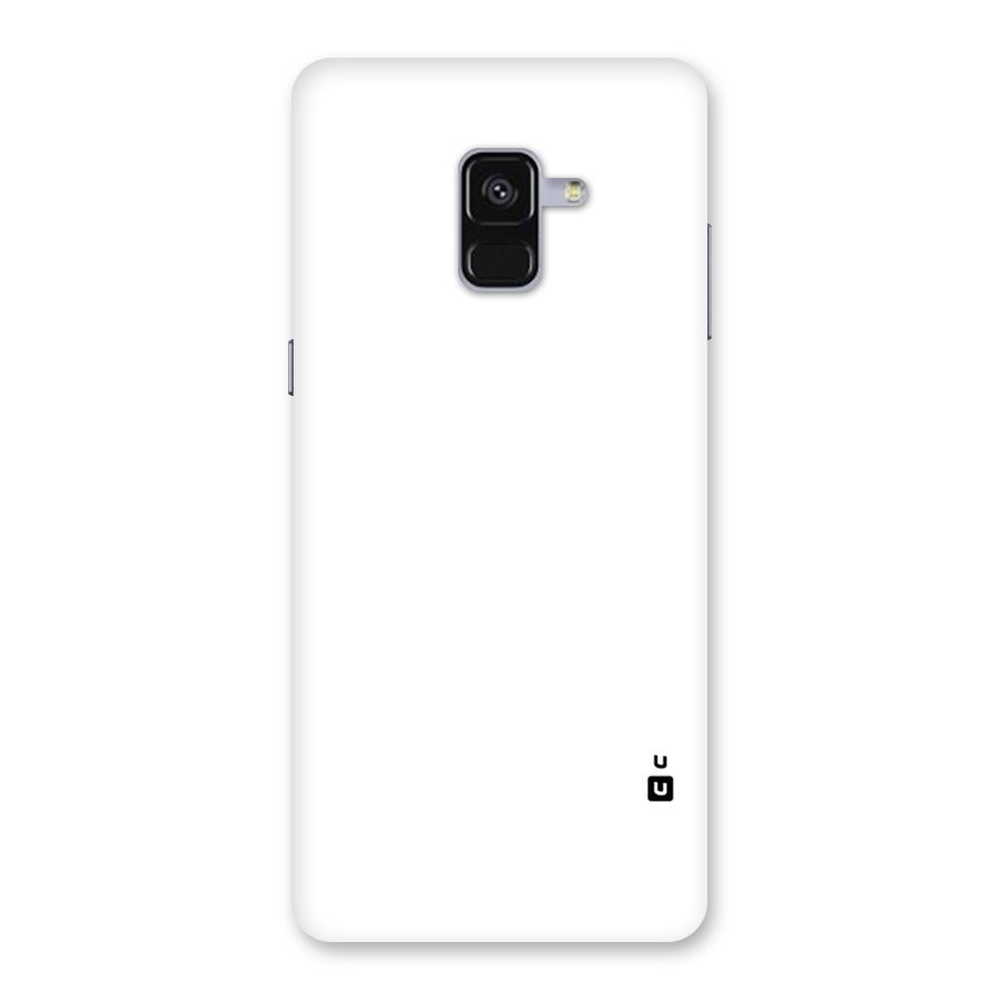Plain White Back Case for Galaxy A8 Plus