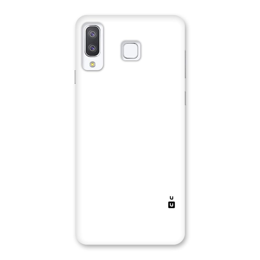 Plain White Back Case for Galaxy A8 Star