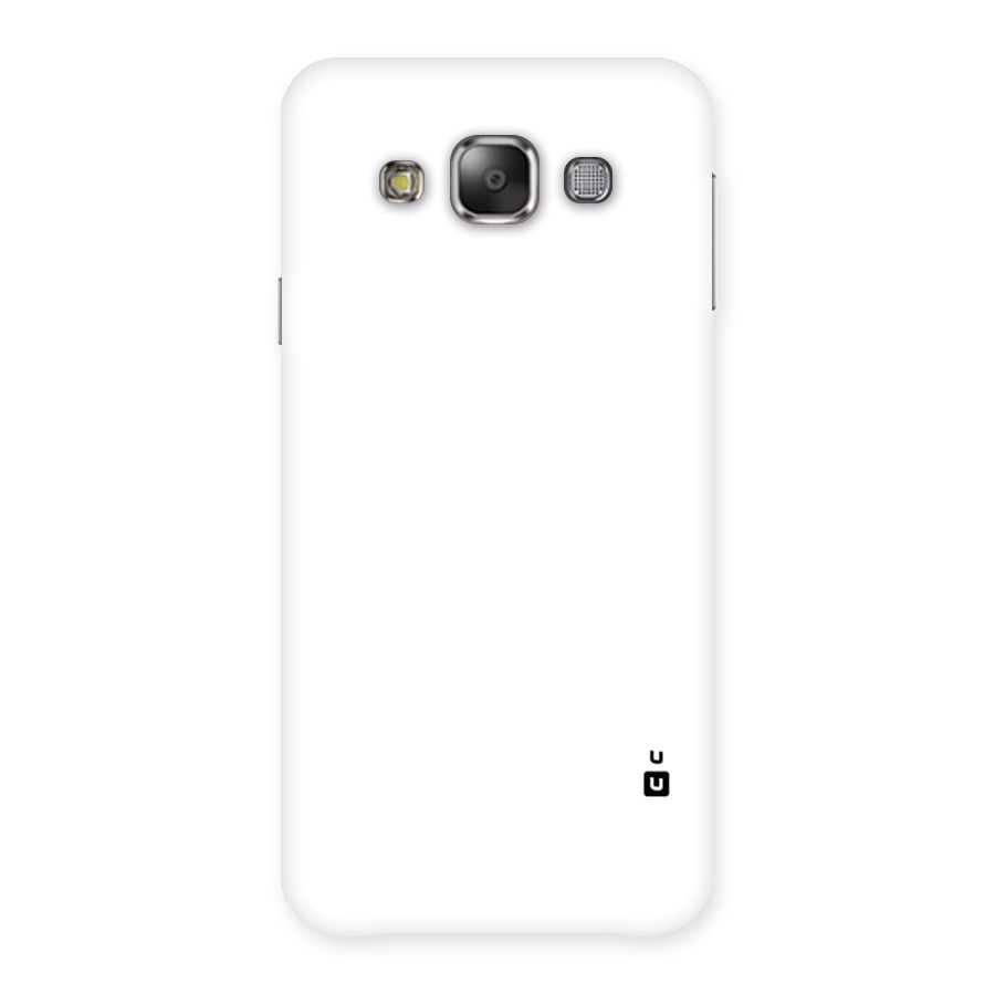 Plain White Back Case for Galaxy E7
