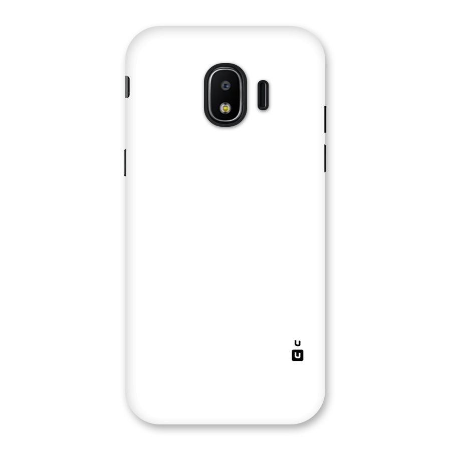 Plain White Back Case for Galaxy J2 Pro 2018