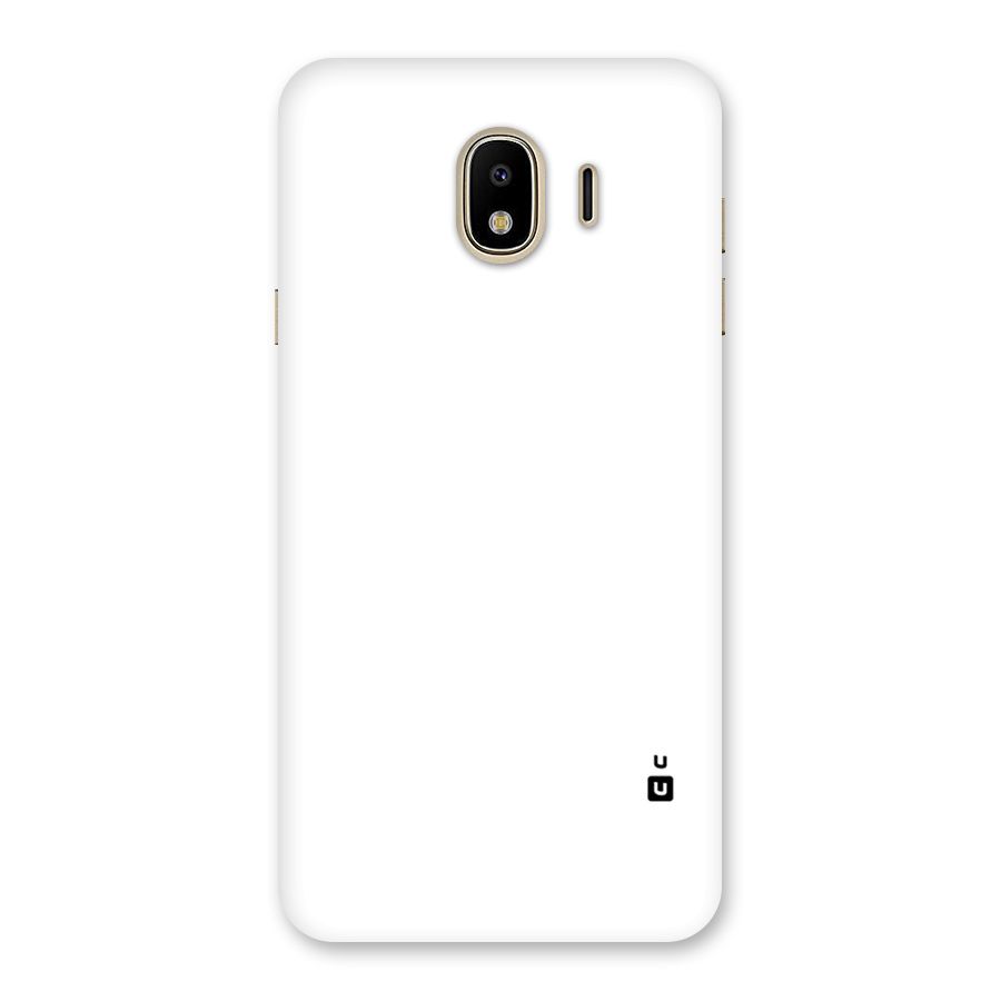 Plain White Back Case for Galaxy J4
