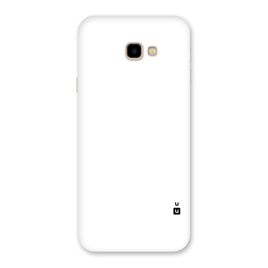 Plain White Back Case for Galaxy J4 Plus