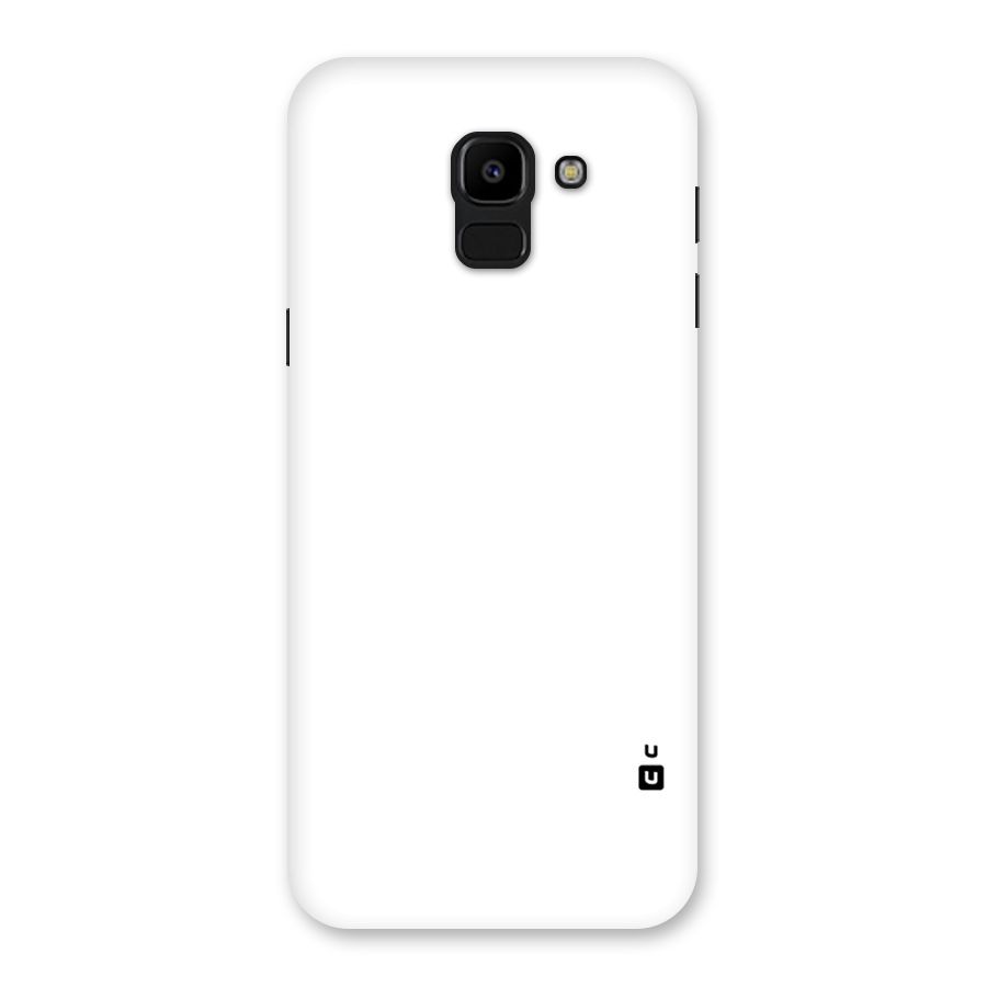 Plain White Back Case for Galaxy J6