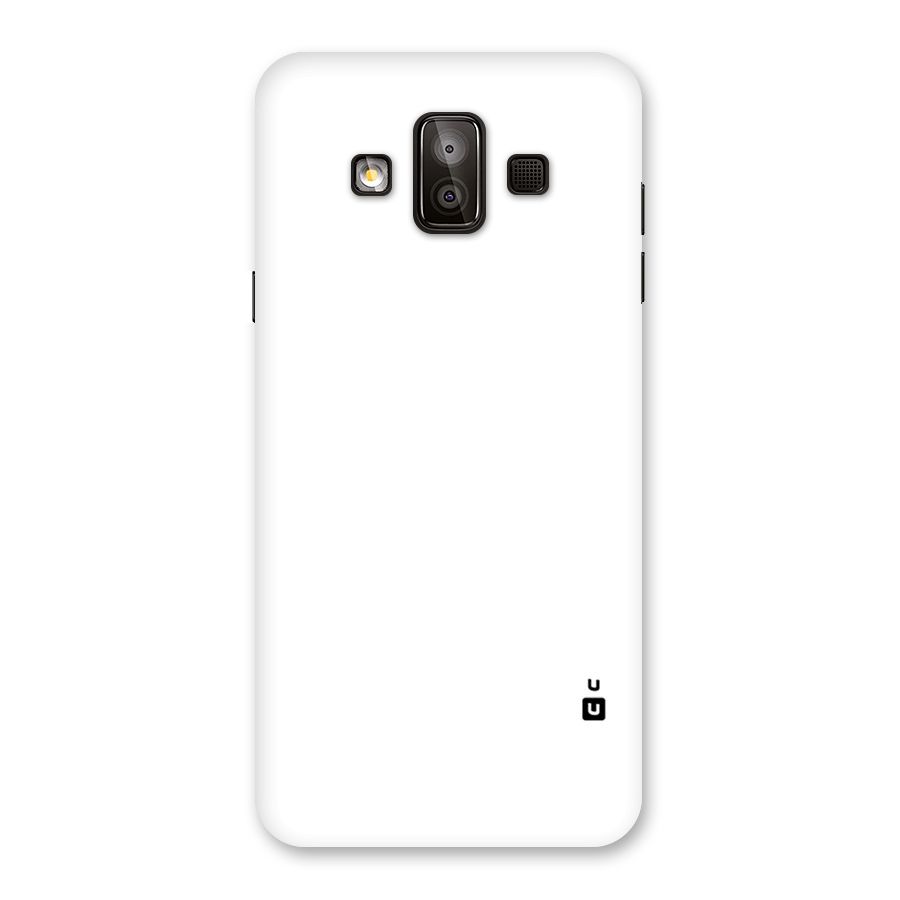 Plain White Back Case for Galaxy J7 Duo