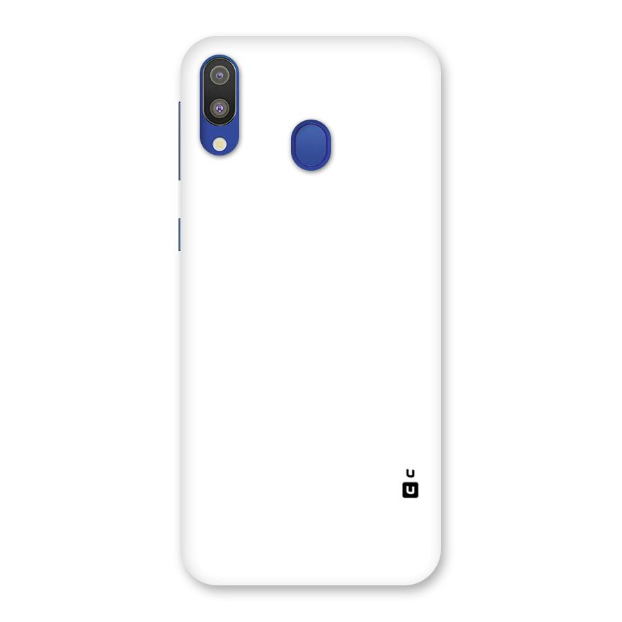 Plain White Back Case for Galaxy M20