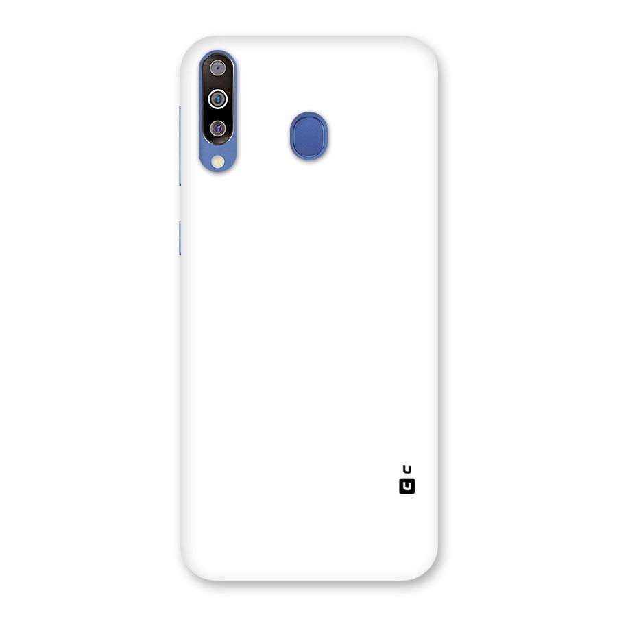 Plain White Back Case for Galaxy M30