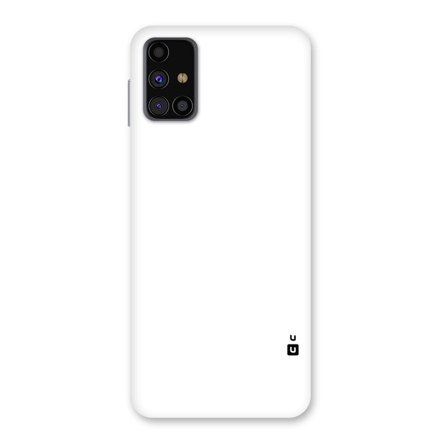 Plain White Back Case for Galaxy M31s