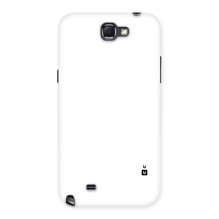 Plain White Back Case for Galaxy Note 2
