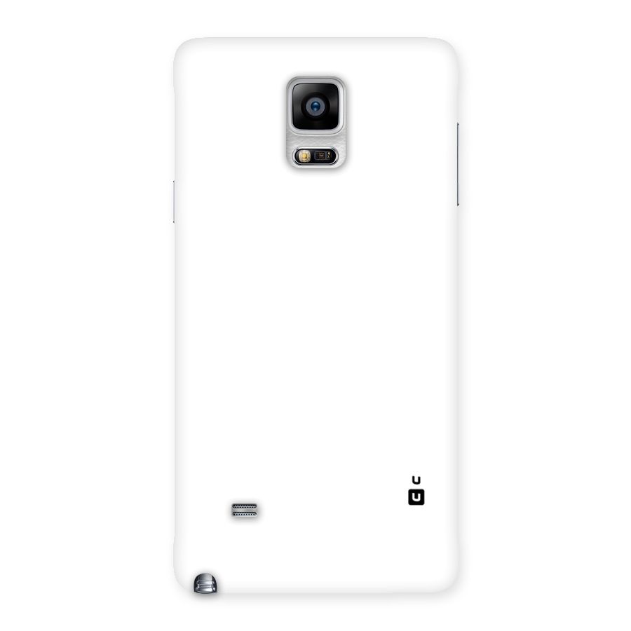 Plain White Back Case for Galaxy Note 4