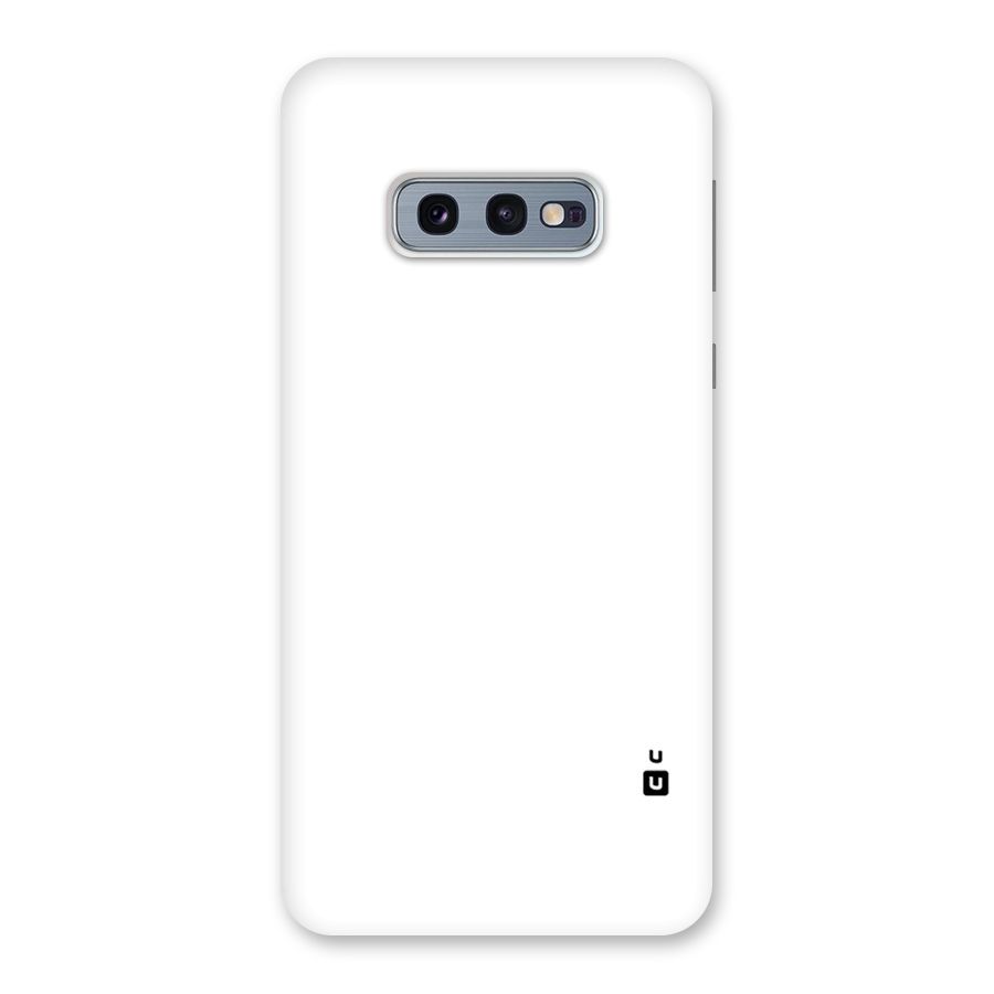 Plain White Back Case for Galaxy S10e