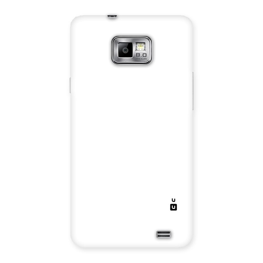 Plain White Back Case for Galaxy S2