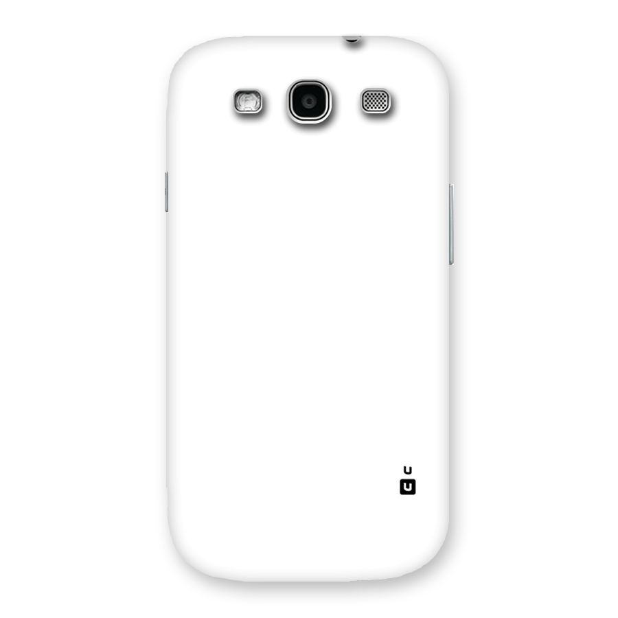 Plain White Back Case for Galaxy S3