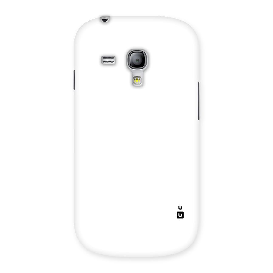 Plain White Back Case for Galaxy S3 Mini