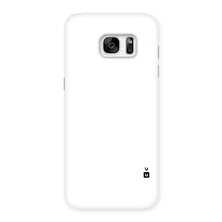 Plain White Back Case for Galaxy S7 Edge