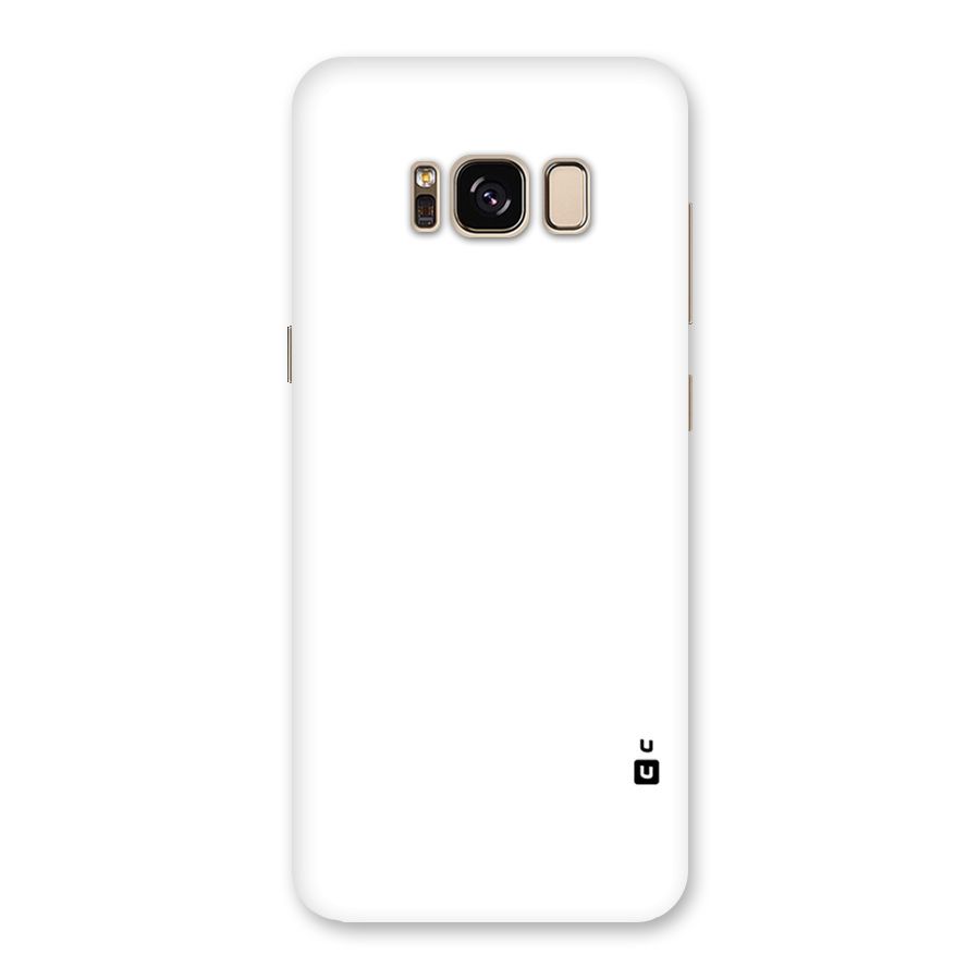 Plain White Back Case for Galaxy S8