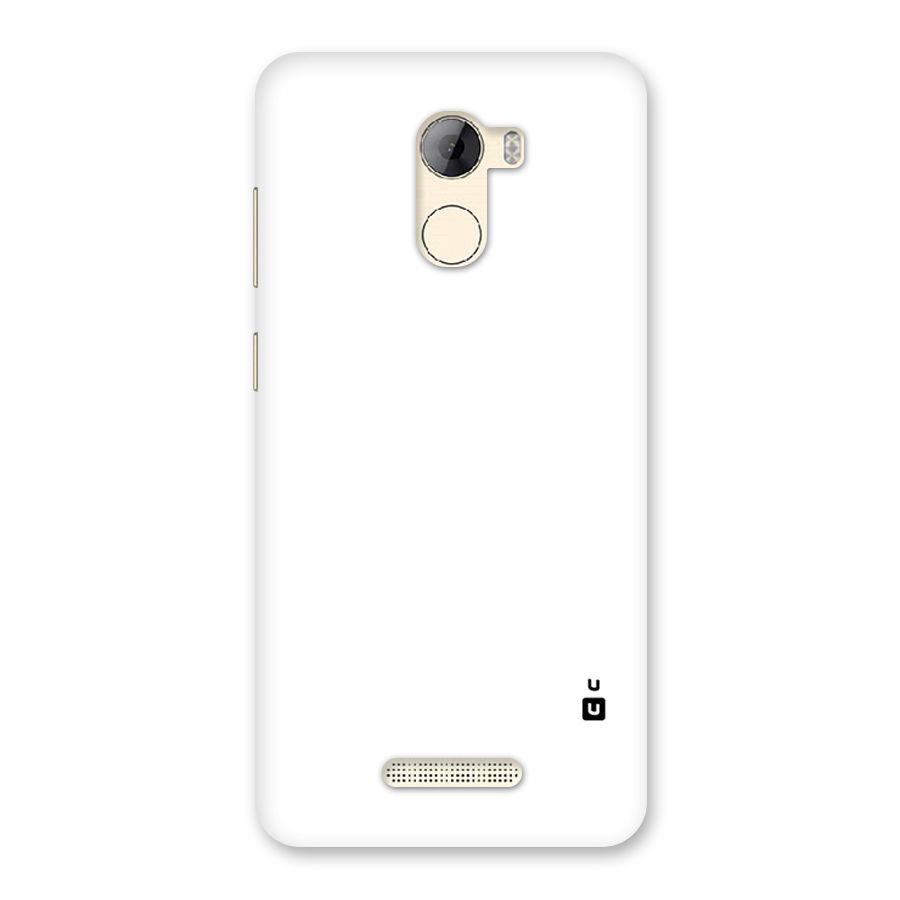 Plain White Back Case for Gionee A1 LIte