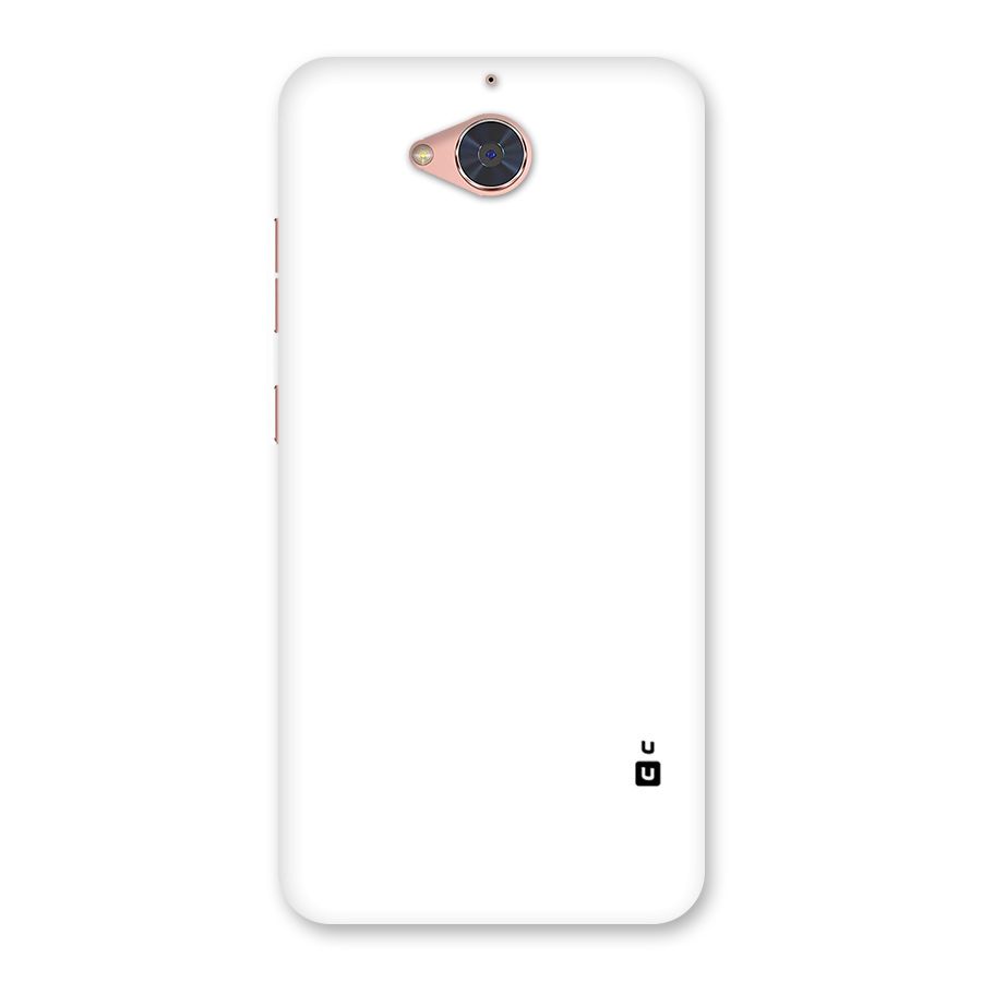 Plain White Back Case for Gionee S6 Pro