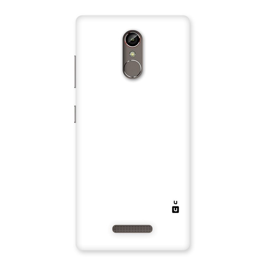 Plain White Back Case for Gionee S6s