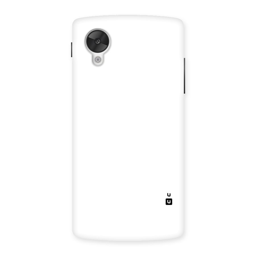 Plain White Back Case for Google Nexsus 5