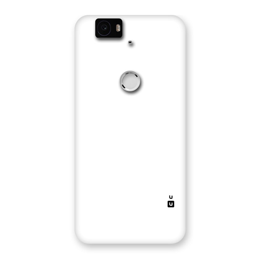 Plain White Back Case for Google Nexus-6P