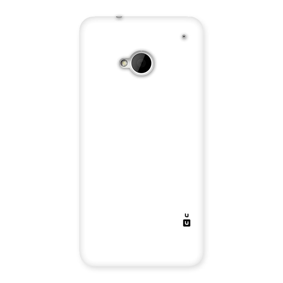 Plain White Back Case for HTC One M7