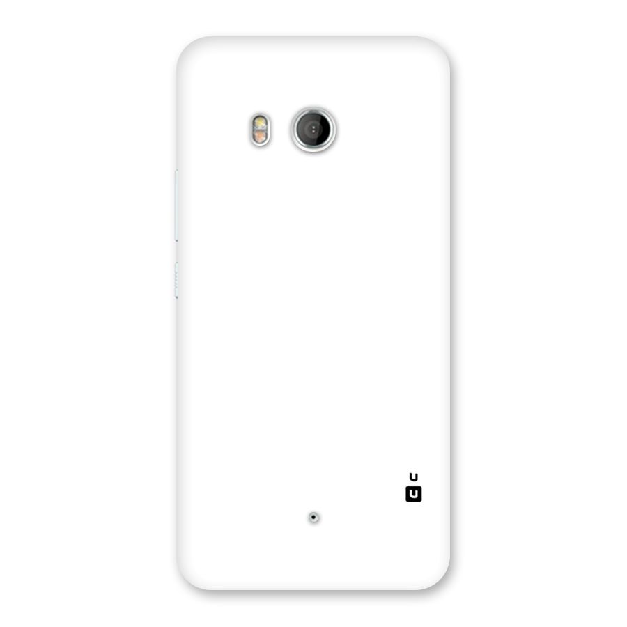Plain White Back Case for HTC U11