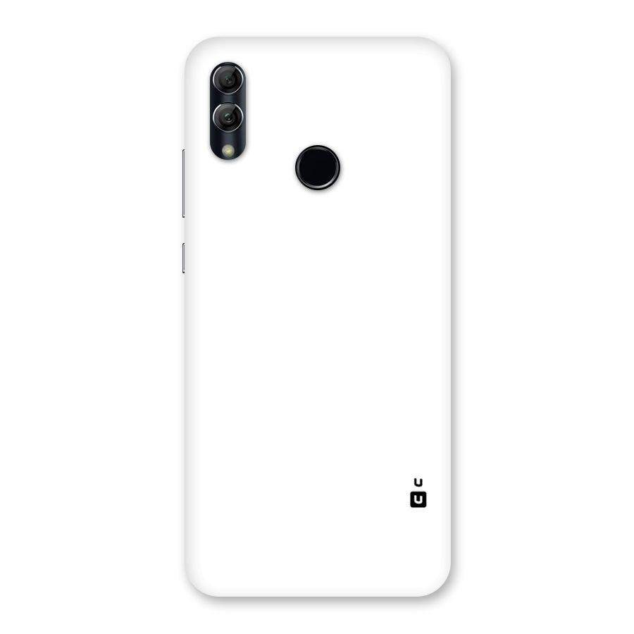 Plain White Back Case for Honor 10 Lite