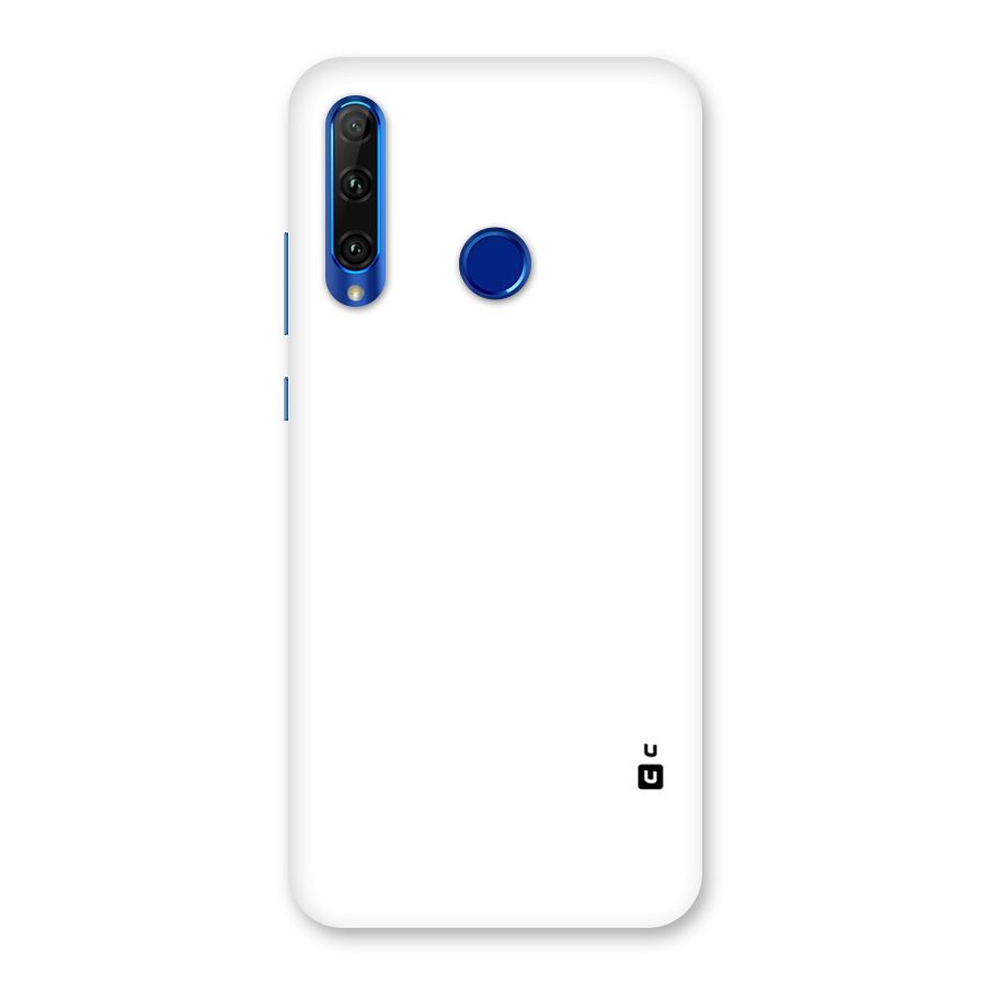 Plain White Back Case for Honor 20i