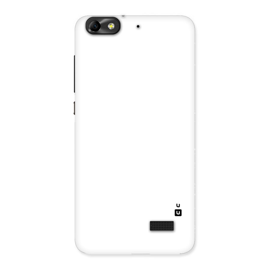 Plain White Back Case for Honor 4C