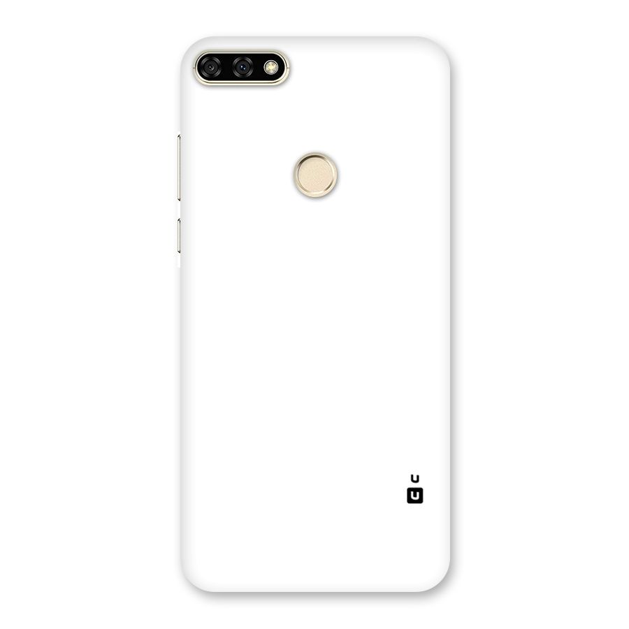 Plain White Back Case for Honor 7A