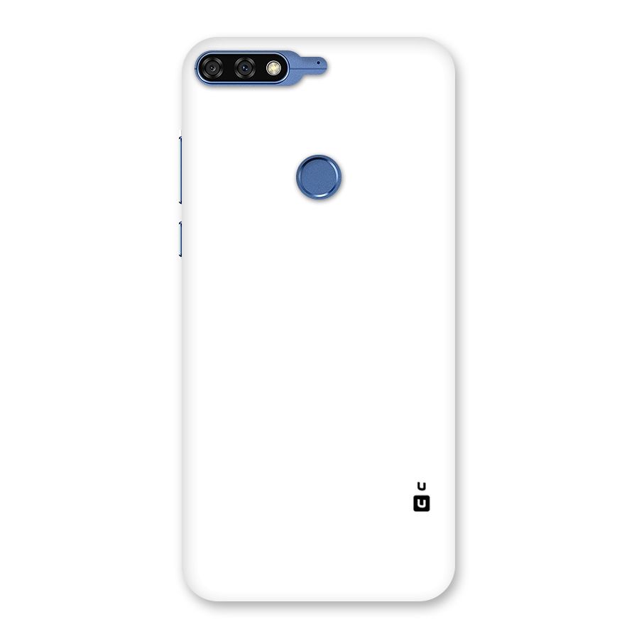 Plain White Back Case for Honor 7C