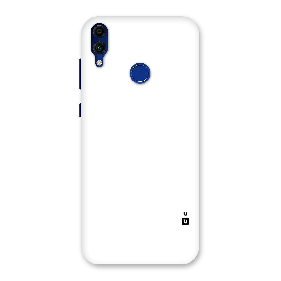 Plain White Back Case for Honor 8C