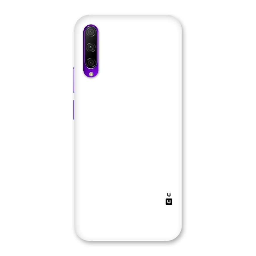 Plain White Back Case for Honor 9X Pro