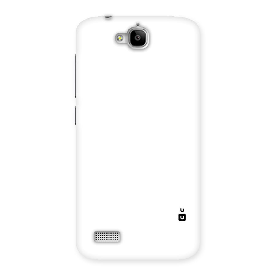 Plain White Back Case for Honor Holly