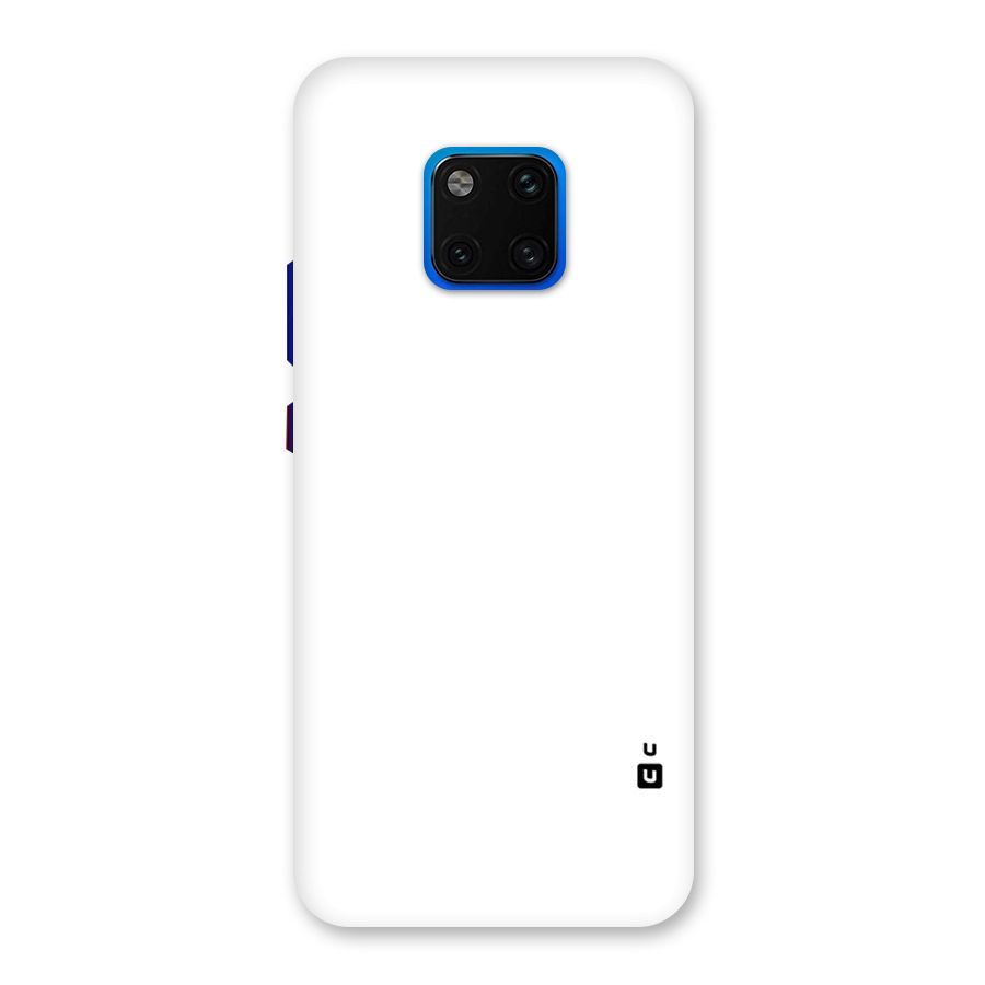 Plain White Back Case for Huawei Mate 20 Pro