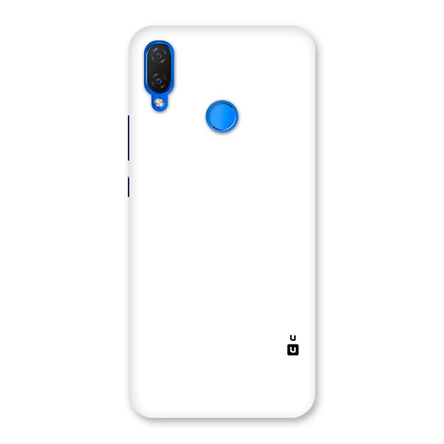Plain White Back Case for Huawei P Smart+