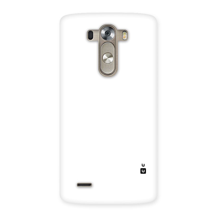Plain White Back Case for LG G3
