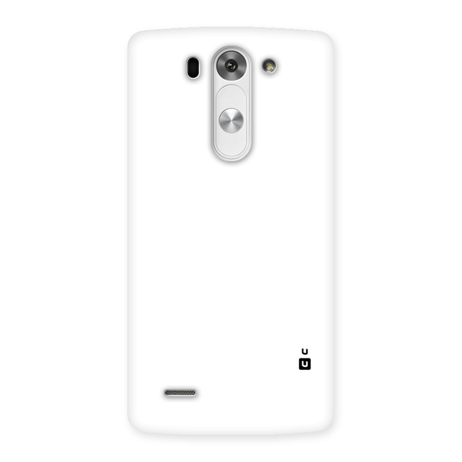 Plain White Back Case for LG G3 Mini